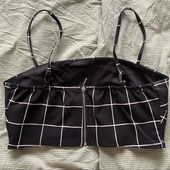 Checkered Grid Two-Piece Set - Picture 2 of 5